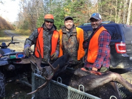 3 chasseurs heureux - chasse 2018